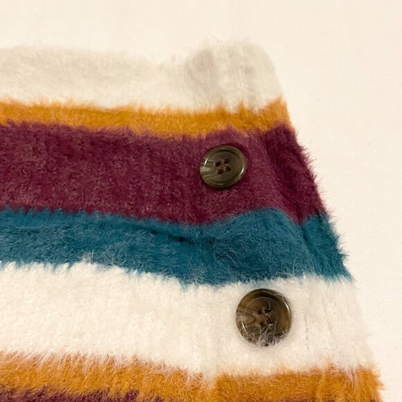 Free People Fig Jam Combo Ciara Fuzzy Mini Skirt Size Small - Picture 3 of 16